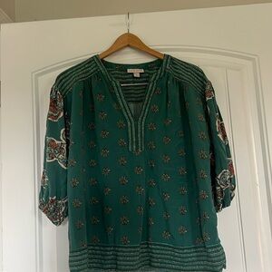 Knox Rose Bohemian Blouse  Top Large